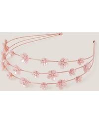Monsoon - Flower Pearl Wire Headband - Lyst