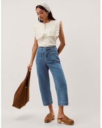 Monsoon - Arlo Regular Cropped Jeans Blue - Lyst