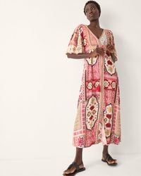 Monsoon - Patti Flutter Sleeve Maxi Dress - Lyst