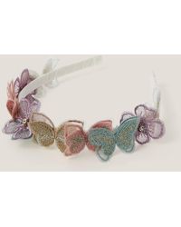 Monsoon - Embroidered Floral Butterfly Headband - Lyst