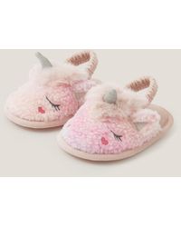 Monsoon - Fluffy Ombré Unicorn Slippers Multi - Lyst