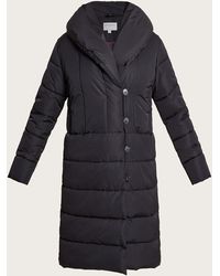 Monsoon - Stephie Stitch Detail Padded Coat In Recycled Polyester Black - Lyst