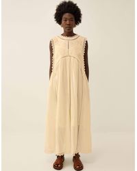 Monsoon - East Winnie Broderie Cotton Dress White - Lyst