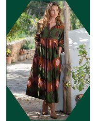 Monsoon - Lyrical Sisters Lola Bubble Print Maxi Dress Multi - Lyst
