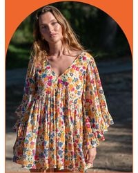 Monsoon - La Galeria Elefante Mediterranean Floral Blouse Multi - Lyst