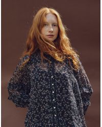 Monsoon - East Ellis Floral Print Blouse Green - Lyst