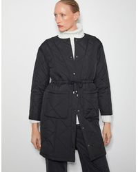 Monsoon - Zaira Quilted Puffer Coat Black - Lyst