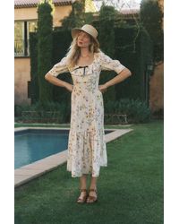 Monsoon - Sienna Floral Midi Dress - Lyst