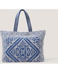 Monsoon - Janine Floral Tapestry Tote Bag - Lyst