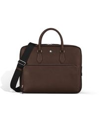 Montblanc - Maletín Mediano con Bolsillo de Piel Sartorial - Lyst