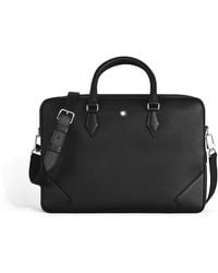 Montblanc - Porte-documents Moyen Modèle en Cuir Grainé - Lyst