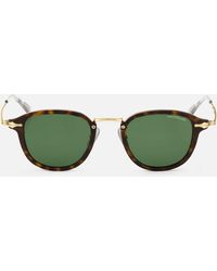 Montblanc - Round Sunglasses With Havana Coloured Injected Frame - Lyst