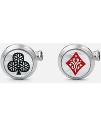 Montblanc - Meisterstück Tribute To The Book Around The World In 80 Days Ace Of Club & Ace Of Diamond Cufflinks - Lyst