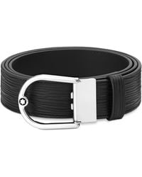 Montblanc - Gürtel aus wendbarem geprägtem Leder - Lyst