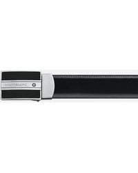 Montblanc - Ceinture Réversible De 30 mm En Cuir Noir/marron - Lyst
