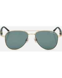 Montblanc - Squared Sunglasses With Coloured Metal Frame - Lyst