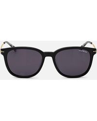Montblanc - Round Sunglasses With Coloured Acetate Frame - Lyst