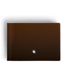 Montblanc - Brieftasche 6 cc mit Geldscheinklammer aus Meisterstück Sfumato-Leder - Lyst