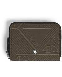 Montblanc - Mini Brieftasche 2 cc mit Reißverschluss aus 4810 Jacquard - Lyst