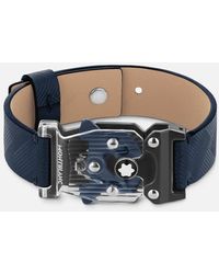 Montblanc - Bracelet With M_lock Closing Extreme 3.0 Collection Ink Blue - Lyst