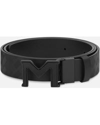 Montblanc - M Buckle Extreme 3.0 /plain 35 Mm Reversible Leather Belt - Lyst