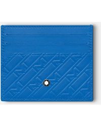 Montblanc M_gram 4810 Kompakte Brieftasche 6 Cc in Blau Damen Accessoires Portemonnaies und Kartenetuis 