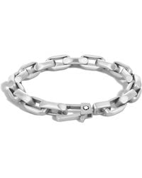 Montblanc - Armband aus Edelstahl mit achteckiger Kette - Lyst