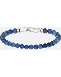 Montblanc - Wrap Me Bracelet In Steel And Sodalite - Lyst