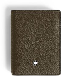 Montblanc - Kartenetui 4 cc aus Grain Leder - Lyst
