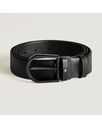 Montblanc - Gürtel mit hufeisenförmiger Schließe 35 mm aus Sartorial Leder - Lyst