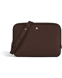 Montblanc - Kleine Umhängetasche aus Sartorial Leder - Lyst