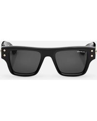 Montblanc Rechteckige Sonnenbrille Mit Schwarzer Kunststofffassung