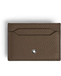 Montblanc - Kartenetui 5 cc aus Grain Leder - Lyst
