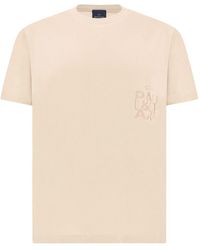 Paul & Shark - Crew Neck Embroidered T-Shirt - Lyst