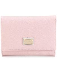 Dolce & Gabbana - Leather Flap French Wallet - Lyst