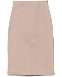 Fendi - Waxed Linen Skirt - Lyst
