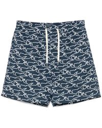 Paul & Shark - Printed Swim Shorts - Lyst