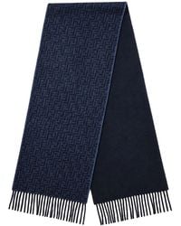 Fendi - Wool And Cashmere Scarf Ff Zucca - Lyst