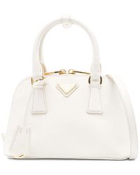 Prada - Promenade Saffiano Leather Handbag - Lyst