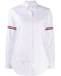 Thom Browne - University-stripe Oxd Shirt - Lyst
