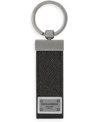 Dolce & Gabbana - Portachiavi Con Placca Logo - Lyst