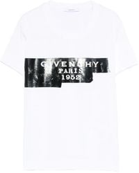 Givenchy - Cotton T-shirt With Tape - Lyst