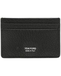 Tom Ford - Printed Leather Elongated T Line Card Holder - Lyst