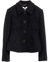 Chloé - Wool Blend Jacket With Buttons - Lyst