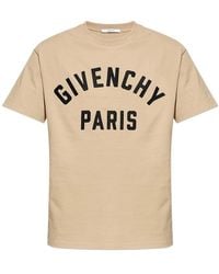 Givenchy - Paris Embroidery Cotton T-Shirt - Lyst