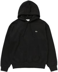 Lacoste - Felpa Con Cappuccio - Lyst