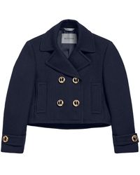 Balenciaga - Cropped Wool Caban - Lyst
