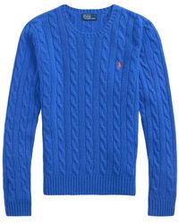 Ralph Lauren - Cable Wool And Cashmere Crewneck Jumper - Lyst