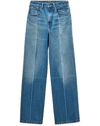 Alexander Wang - Foldline Wide Straight-Leg Jeans - Lyst