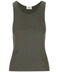 Saint Laurent - Embroidered Tank Top - Lyst